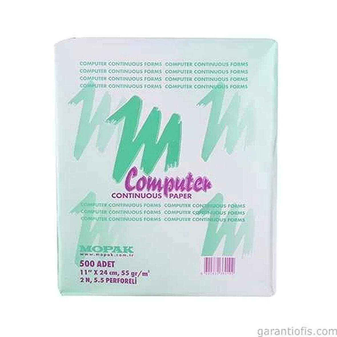 Mopak 2 Nüsha 5,5 Perforfajlı 11x24 Sürekli Form Bilgisayar Kağıdı (500 lü)