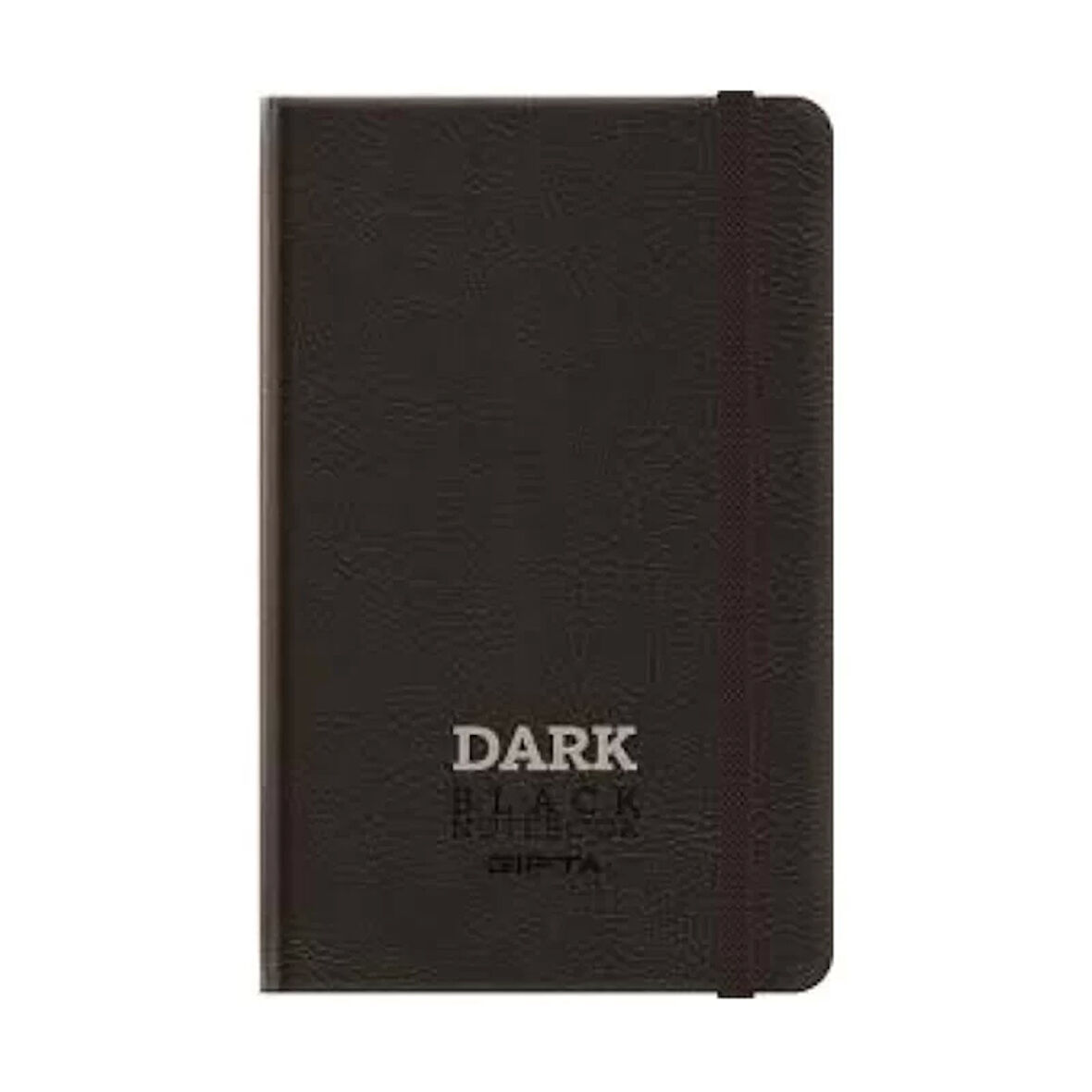 GIPTA DARK DERİ KAPAK SİYAH DEFTER 13x21 DÜZ 64 YAPRAK (2788)