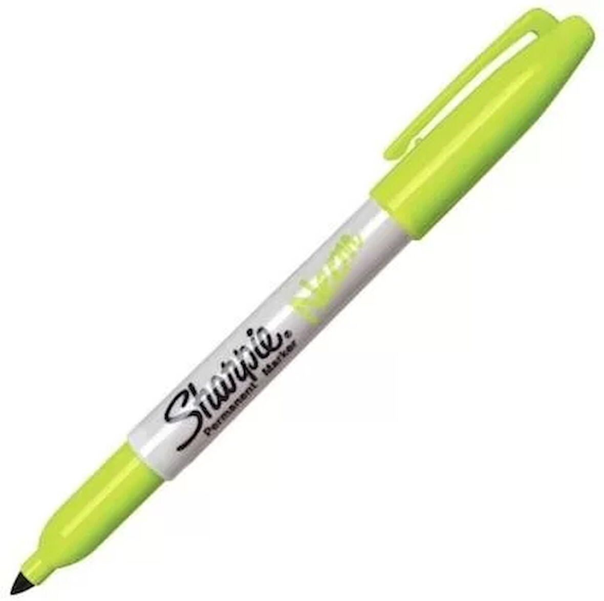Sharpie 1881 Fine Neon Fosforlu Yeşil Renkli Permanent Kalem