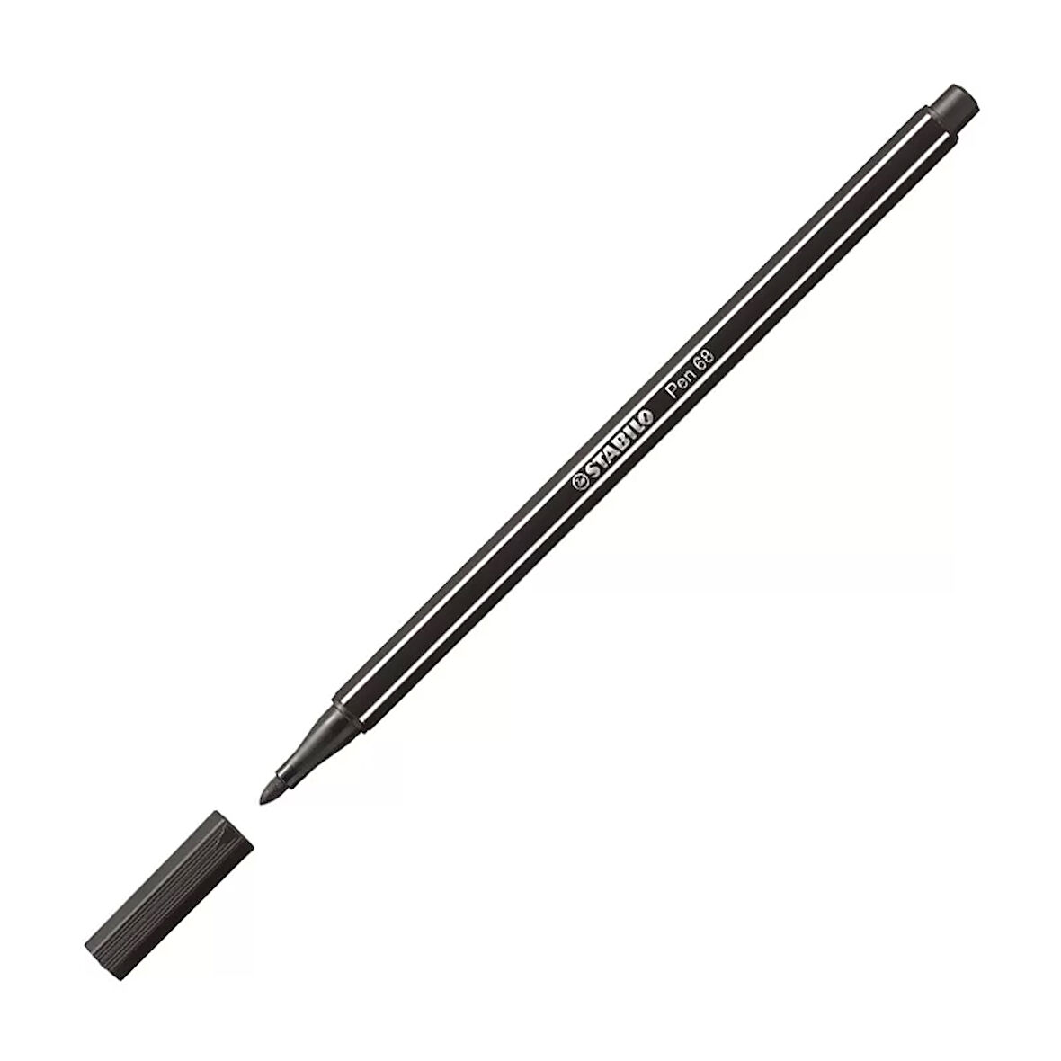 STABİLO 68 PEN KEÇE UÇLU KALEM 96 KOYU GRİ