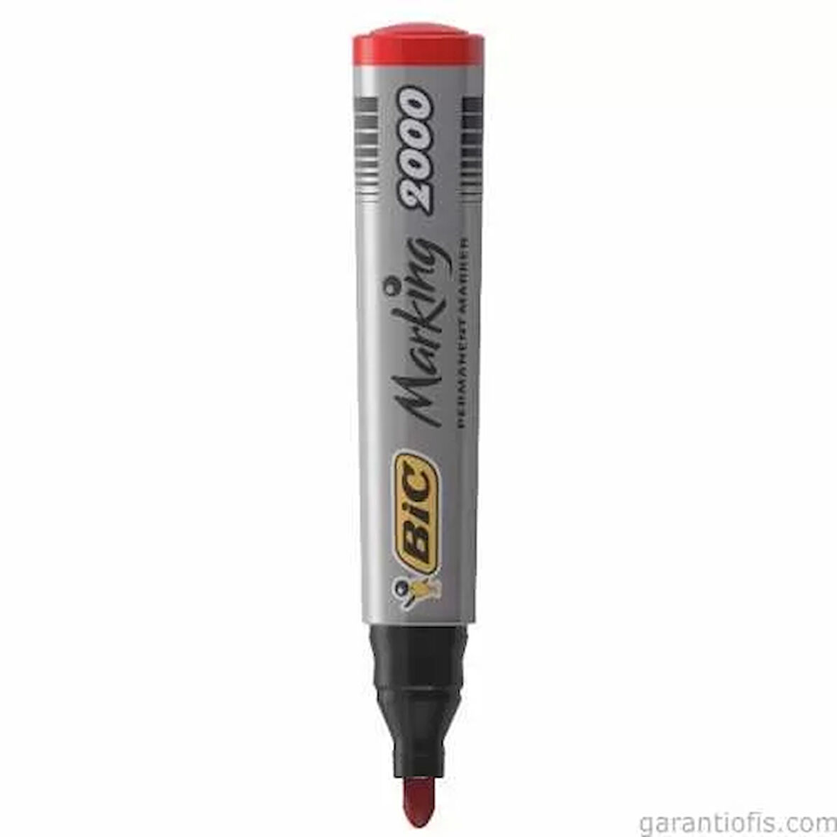 Bic 2000 Yuvarlak Uçlu Kırmızı Permanent Marker Kalem (Koli Kalemi)