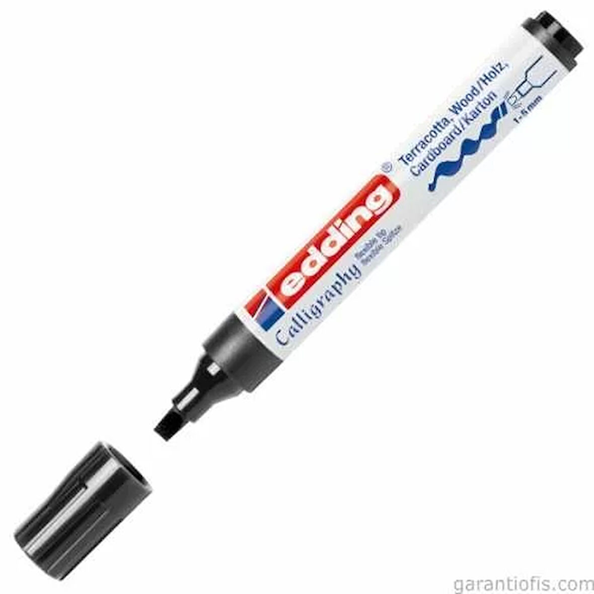 Edding 1455 Esnek Uçlu Siyah Kaligrafi Markörü