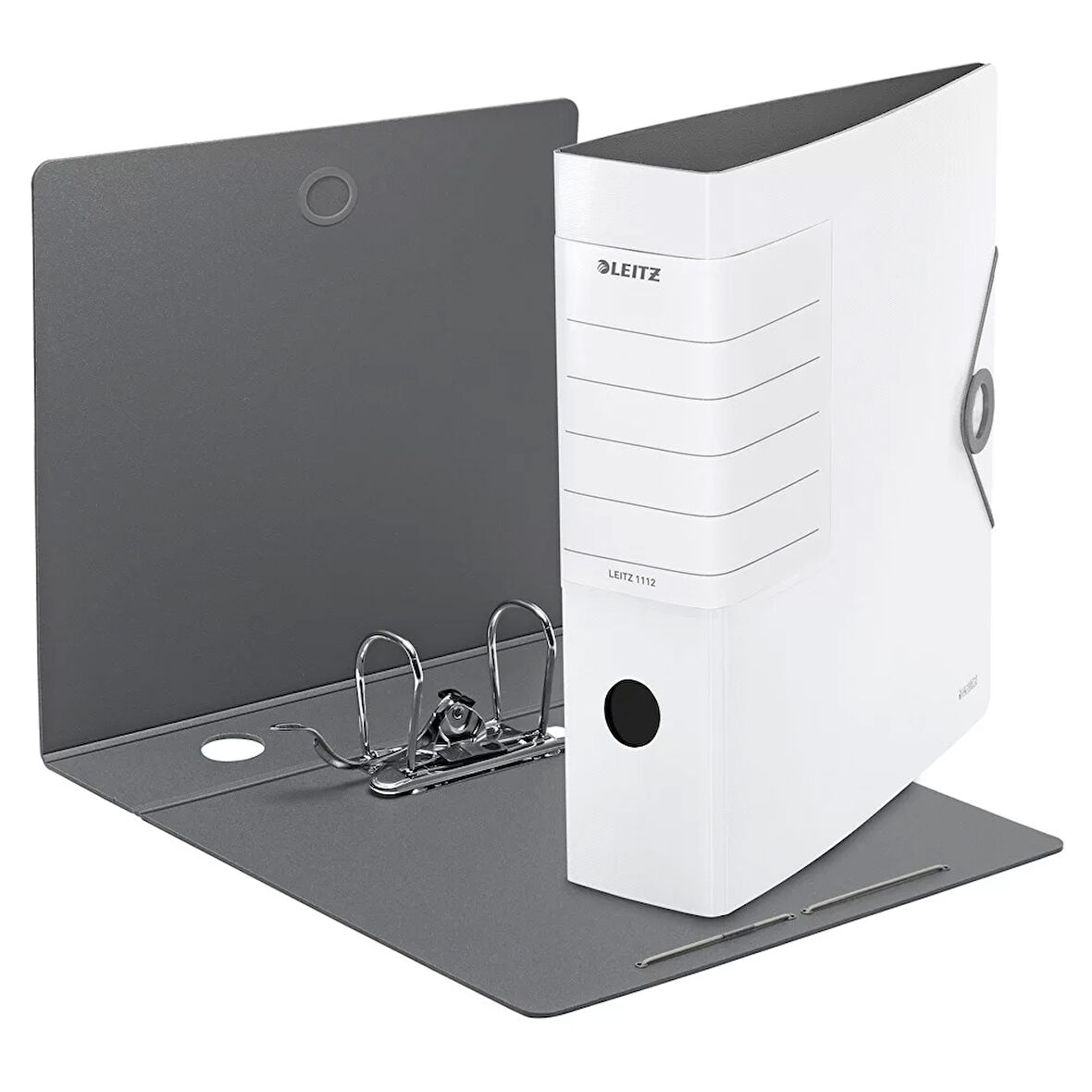 Leitz 1112 Solid Beyaz Lastikli Geniş Klasör