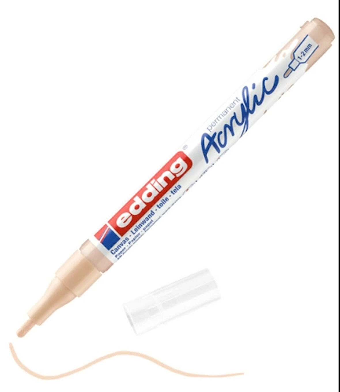 EDDİNG ED5300255 AKRİLİK MARKÖR İNCE UÇLU 1.0-2.0mm BEJ