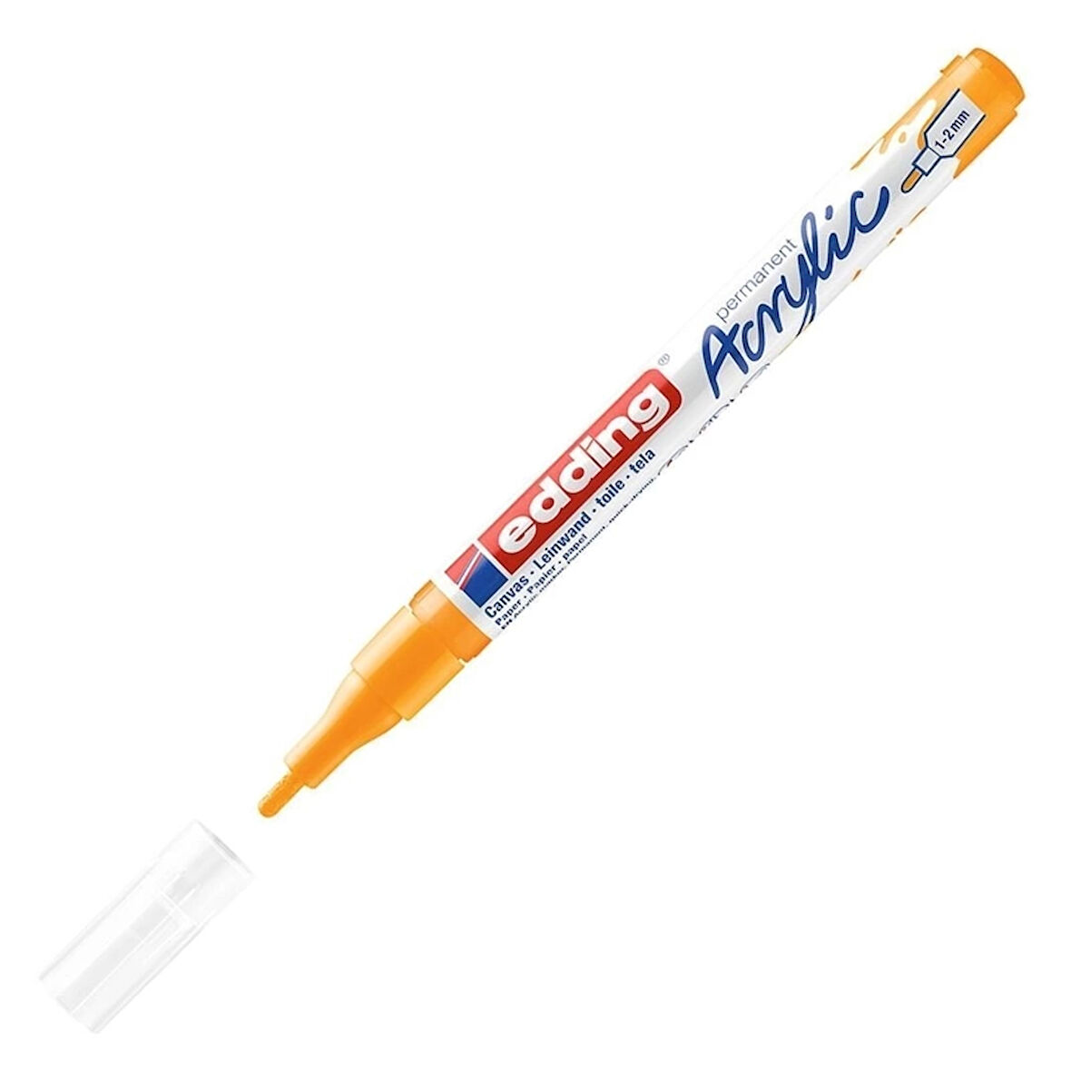 EDDİNG ED5300906 AKRİLİK MARKÖR İNCE UÇLU 1.0-2.0mm GÜNEŞ SARISI