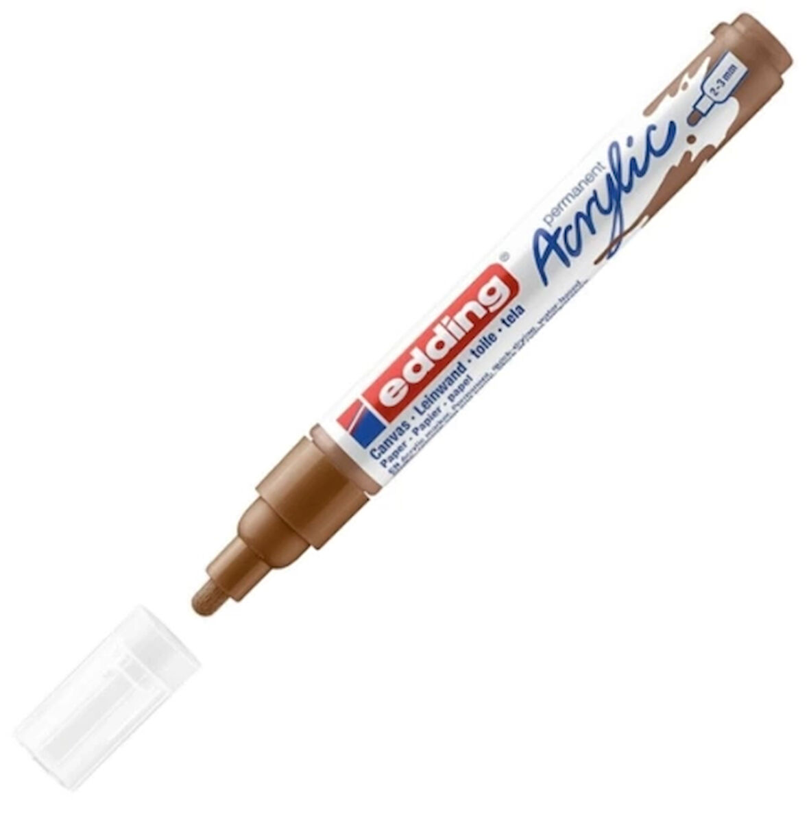 EDDİNG ED5100919 AKRİLİK MARKÖR ORTA UÇLU 2.0-3.0mm FINDIK KAHVESİ