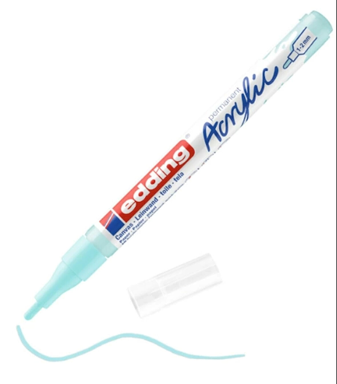 EDDİNG ED5300916 AKRİLİK MARKÖR İNCE UÇLU 1.0-2.0mm PASTEL MAVİ