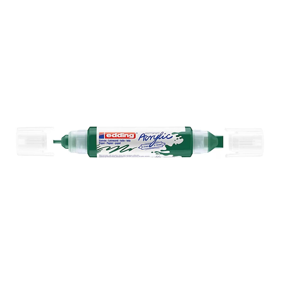 EDDİNG ED5400904 3D DOUBLE LİNER ÇİFT UÇLU AKRİLİK MARKÖR YOSUN YEŞİLİ