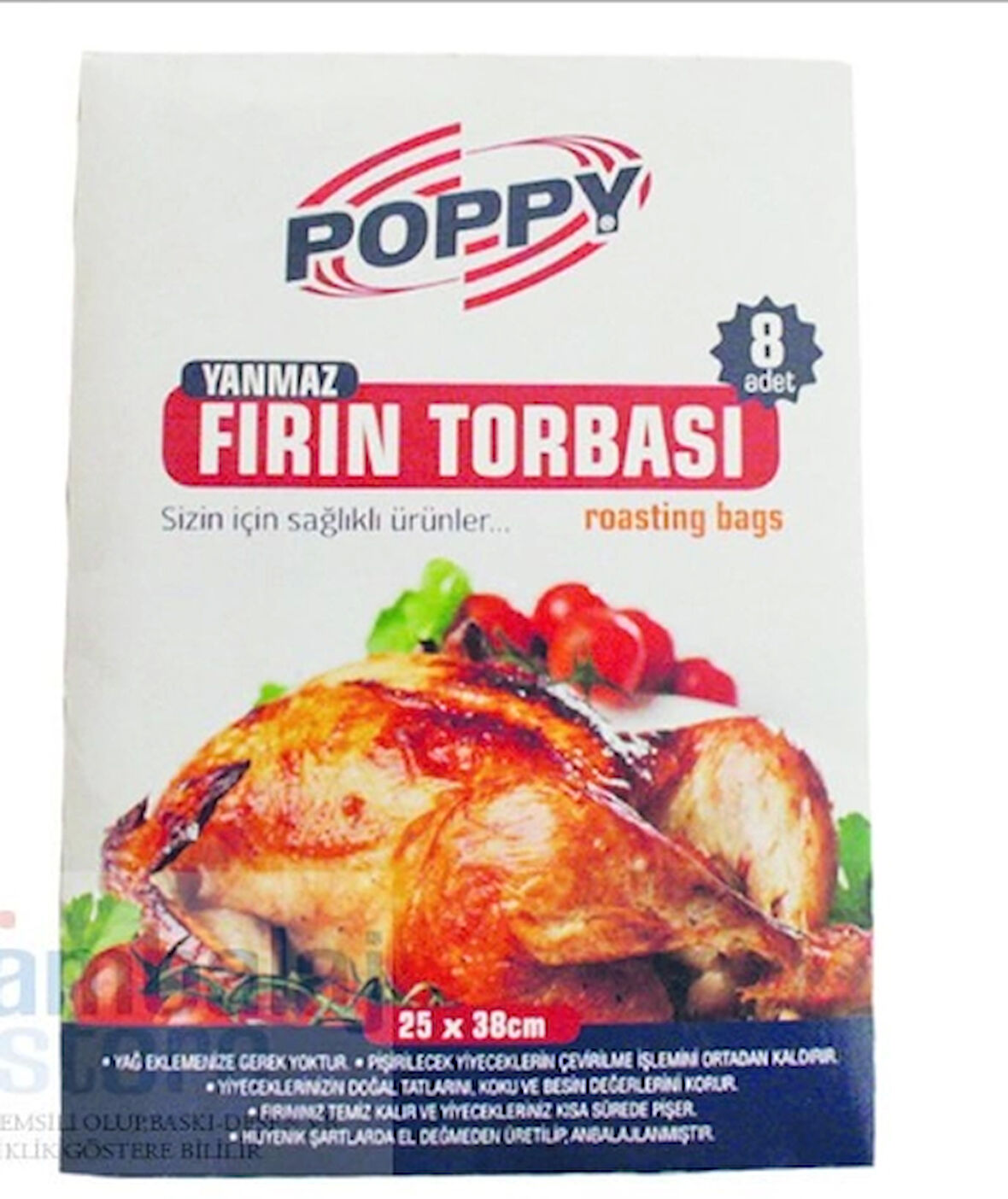 Yanmaz Fırın Torbası 8'li ( 192 Paket )