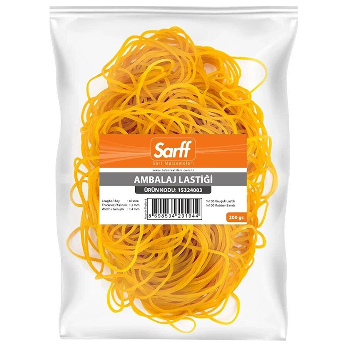 SARFF AMBALAJ LASTİGİ(%100) - 200GR