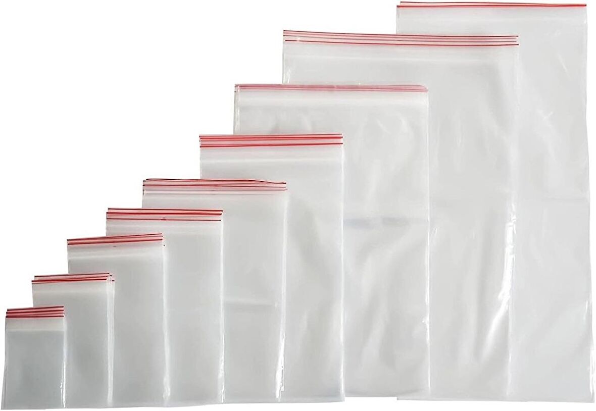 10x20cm Kilitli Naylon Torba 1000 lü Kutu