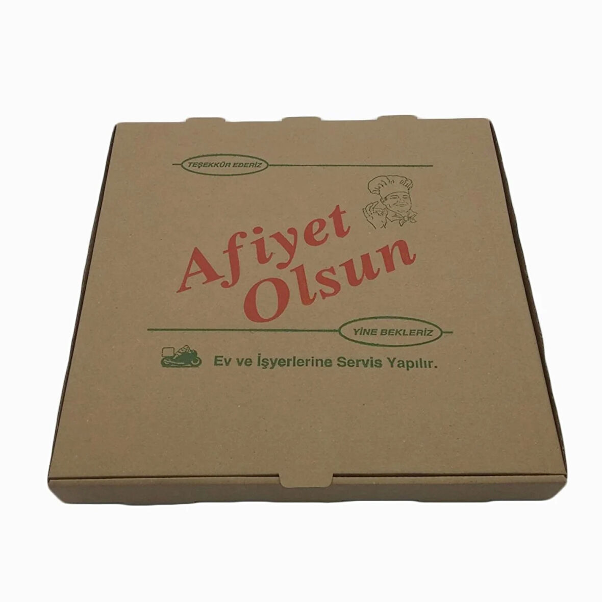 Pizza Kutusu Kraft -Kahverengi 100 lü. 26x26