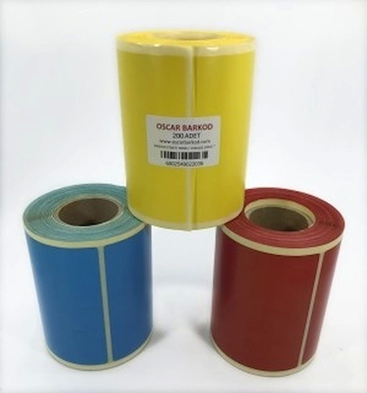 RENKLİ KUŞE ETİKET 150X100 200 ADET