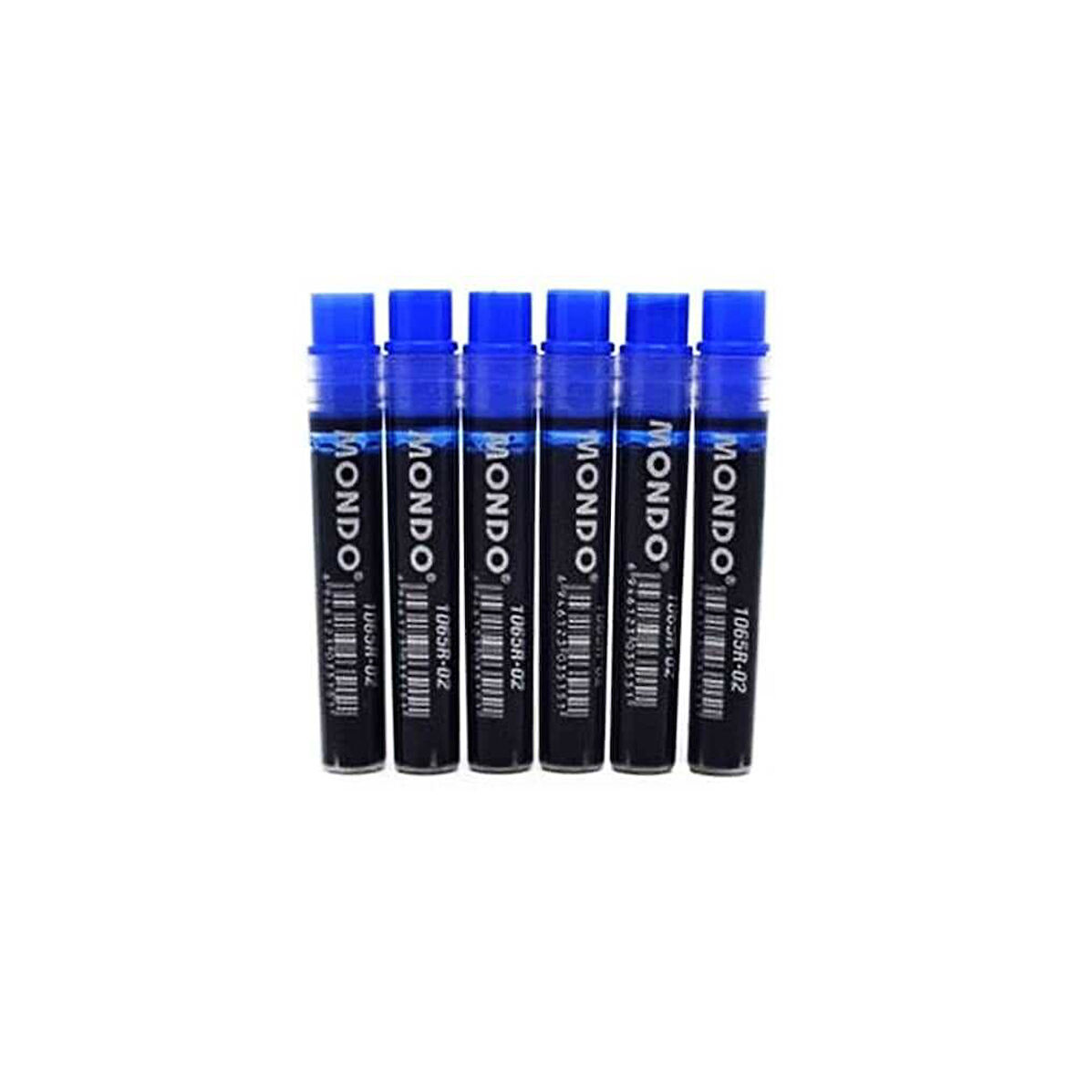 Mondo Permanent Kalem Kartuşu Mavi 6'lı Set