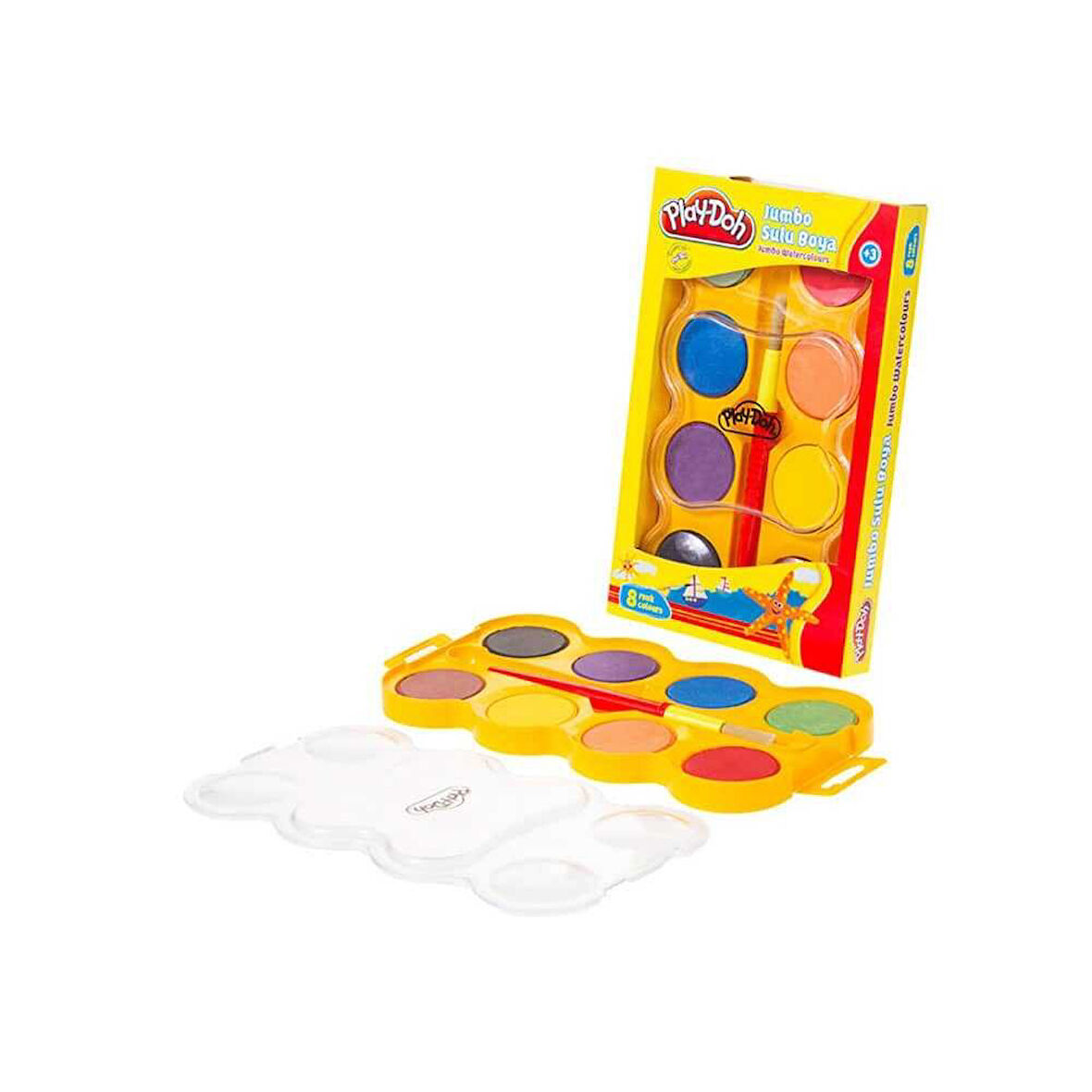 Playdoh Sulu Boya Jumbo 40 mm x 8'li