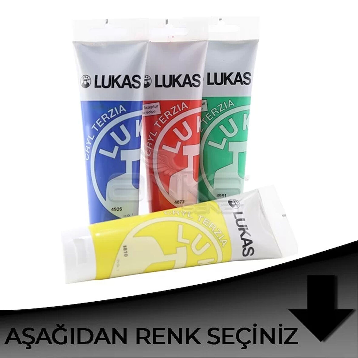 Lukas Terzia Akrilik Boya 125ml Siyah Tonlar