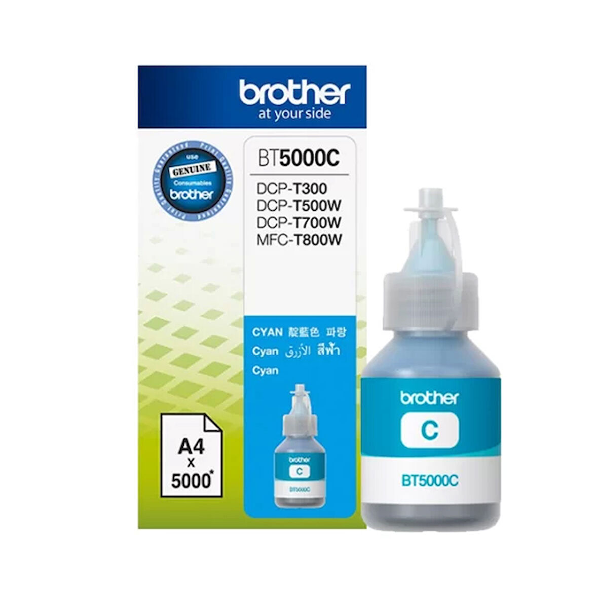 BROTHER BT5000C MAVI 5000 SAYFA KARTUS DCP-T300 DCP-T500W DCP-T700W MFC-T800W
