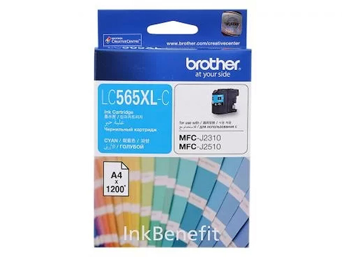BROTHER LC565XLC MAVI 1200 SAYFA KARTUS MFC-J3720