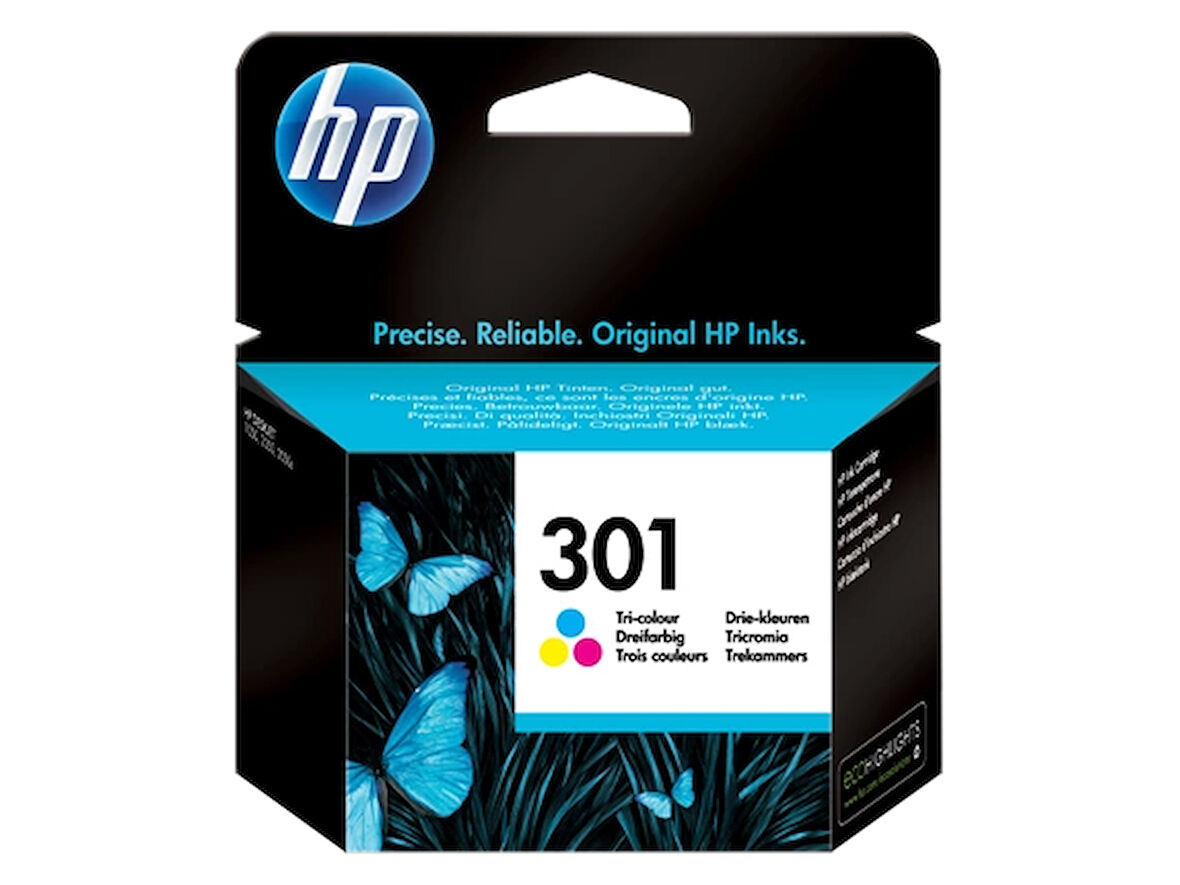 HP CH562EE (301) UC RENKLI MUREKKEP KARTUSU 165 SAYFA