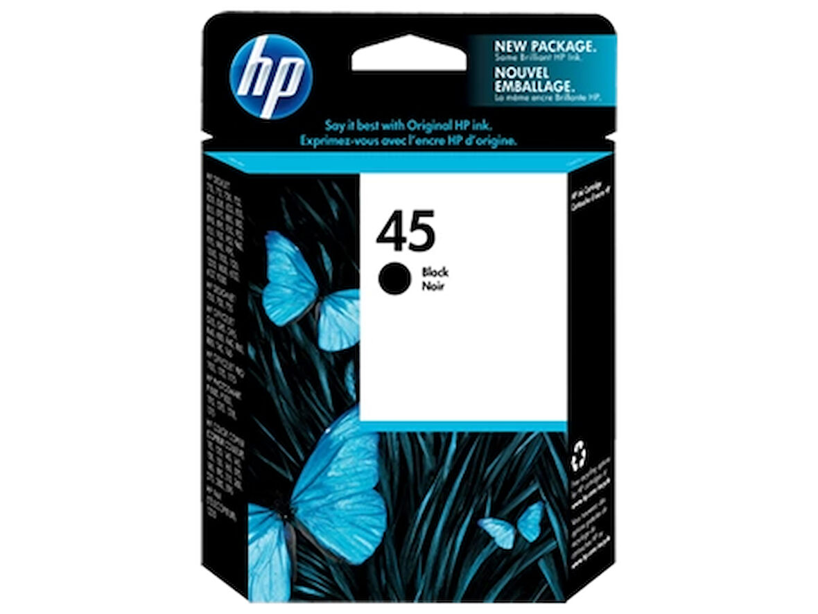 HP 51645AE (45) SIYAH BUYUK MUREKKEP KARTUSU 930 SAYFA