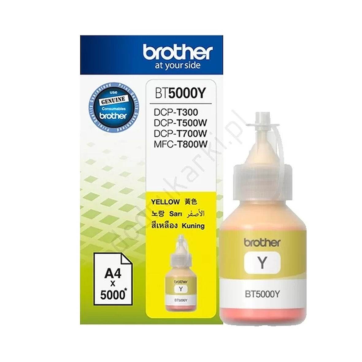 BROTHER BT5000Y SARI 5000 SAYFA KARTUS DCP-T300 DCP-T500W DCP-T700W MFC-T800W