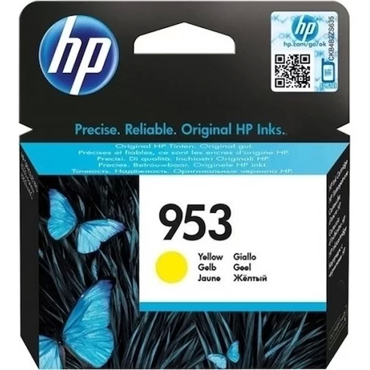 HP F6U14AE (953) SARI MUREKKEP KARTUSU 700 SAYFA
