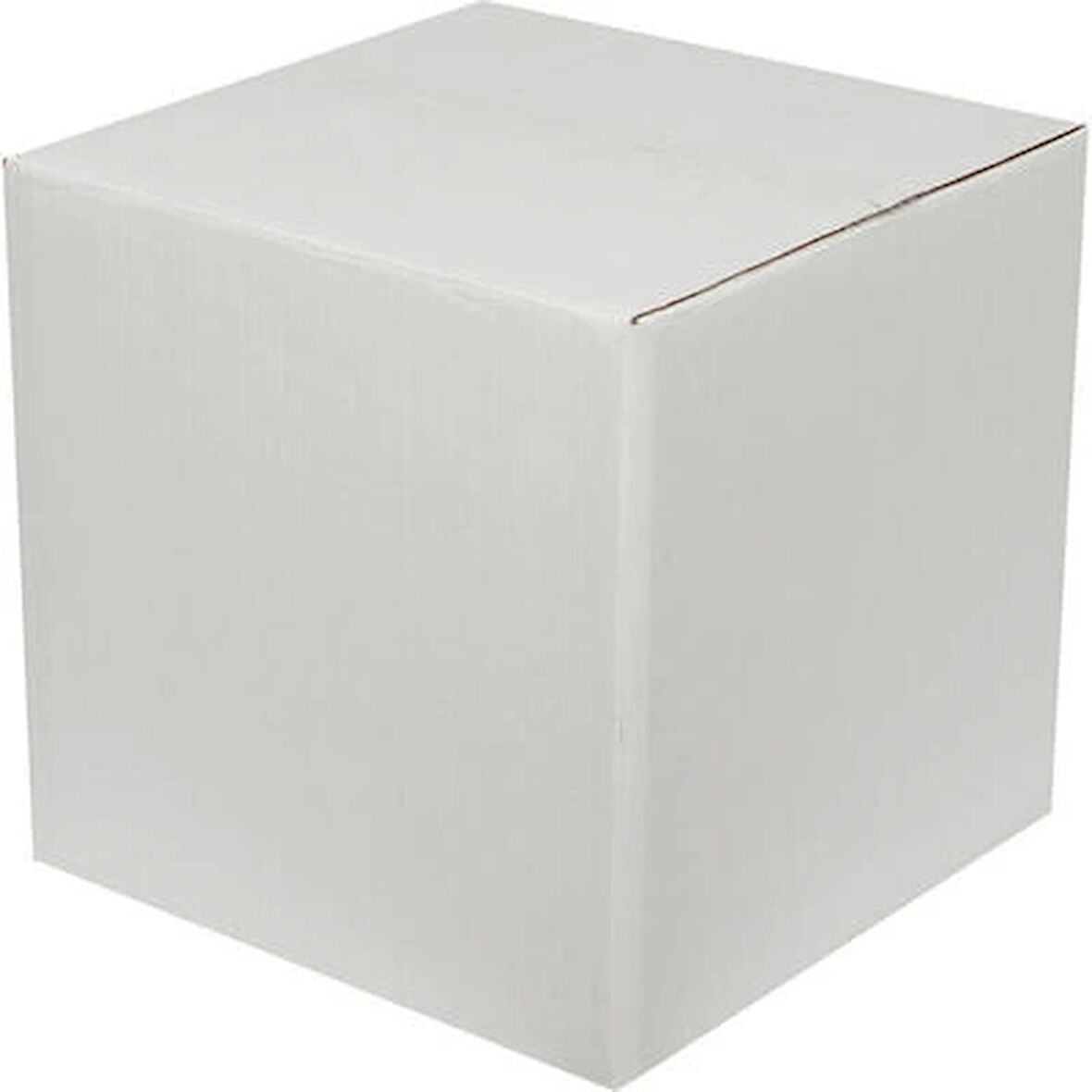 30x30x30cm Çift Oluklu Beyaz Koli