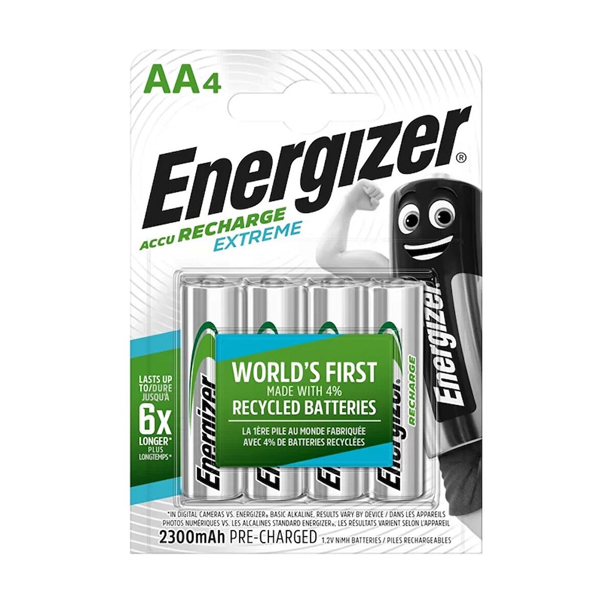 ENERGİZER EXTRA ŞARJLI AA KALEM PİL 2300mAh 4LÜ (BP4)