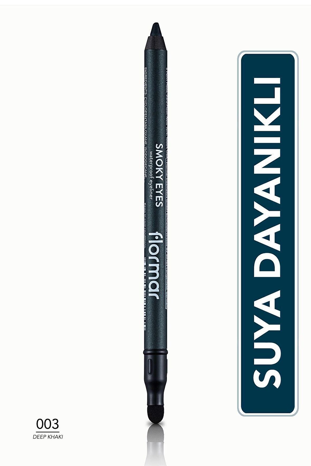 Flormar Göz Kalemi - Smoky Eyes Waterproof Eyeliner -003 Deep Khaki- 8690604547265 47000012
