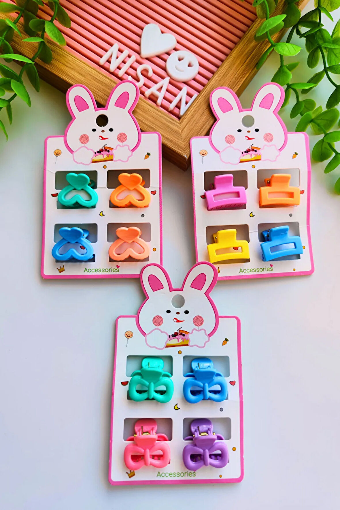 12 Adet Soft Renkli Mandal Toka (3 Farklı Model)