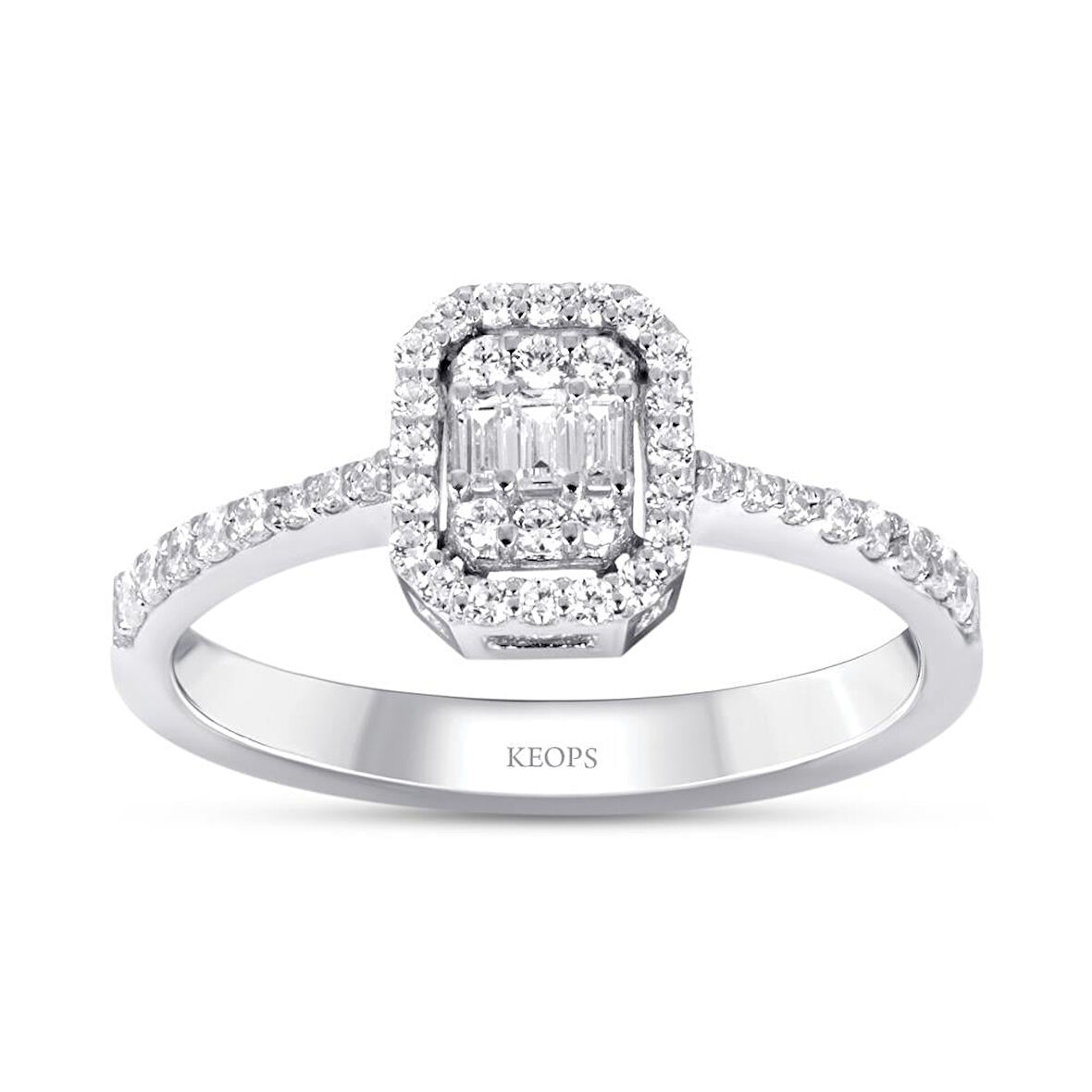 0.40 Karat Baget Pırlanta Yüzük