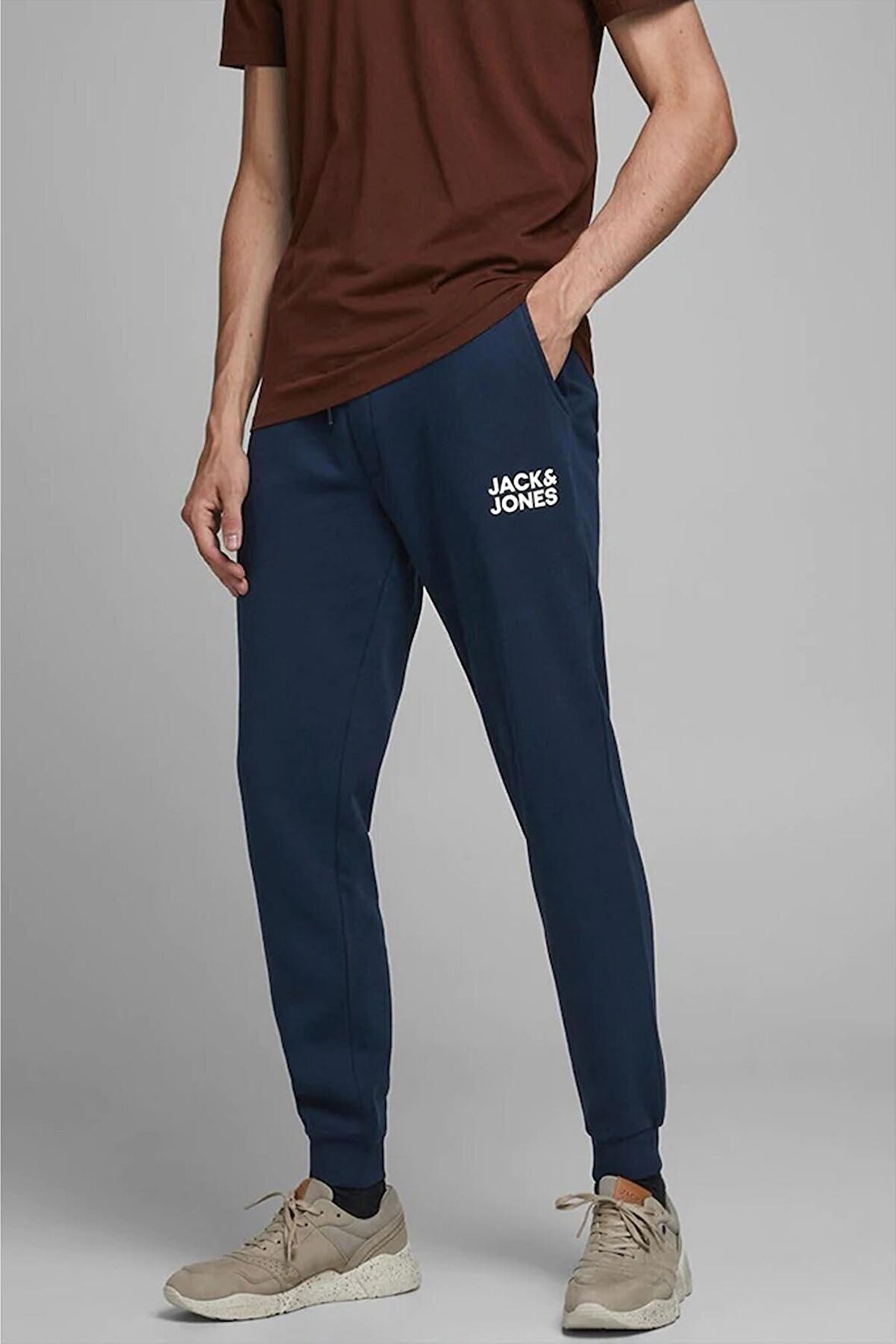 Jack & Jones Erkek Siyah Lastikli Eşofman Altı 12178421