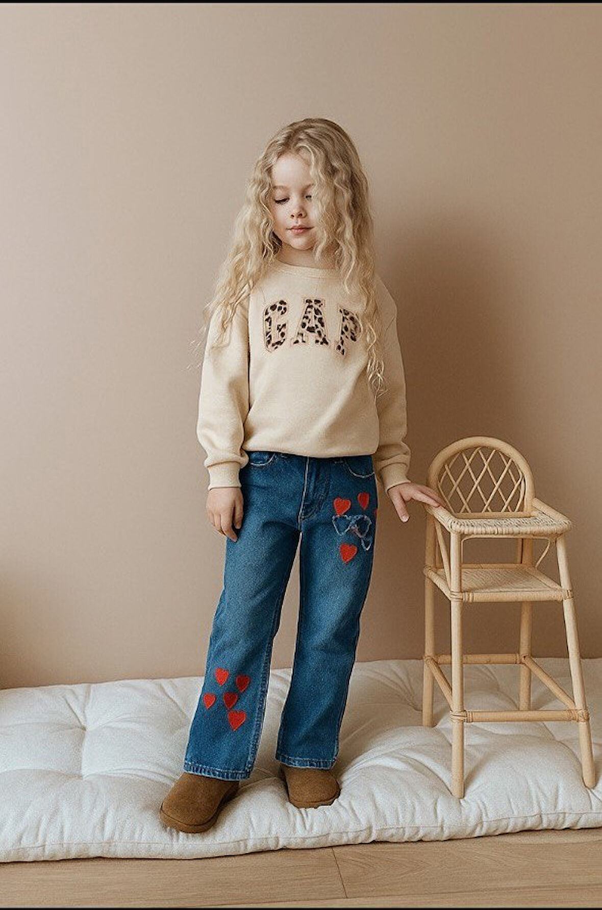 Kız Çocuk Mavi Jeans Kot Pantolon