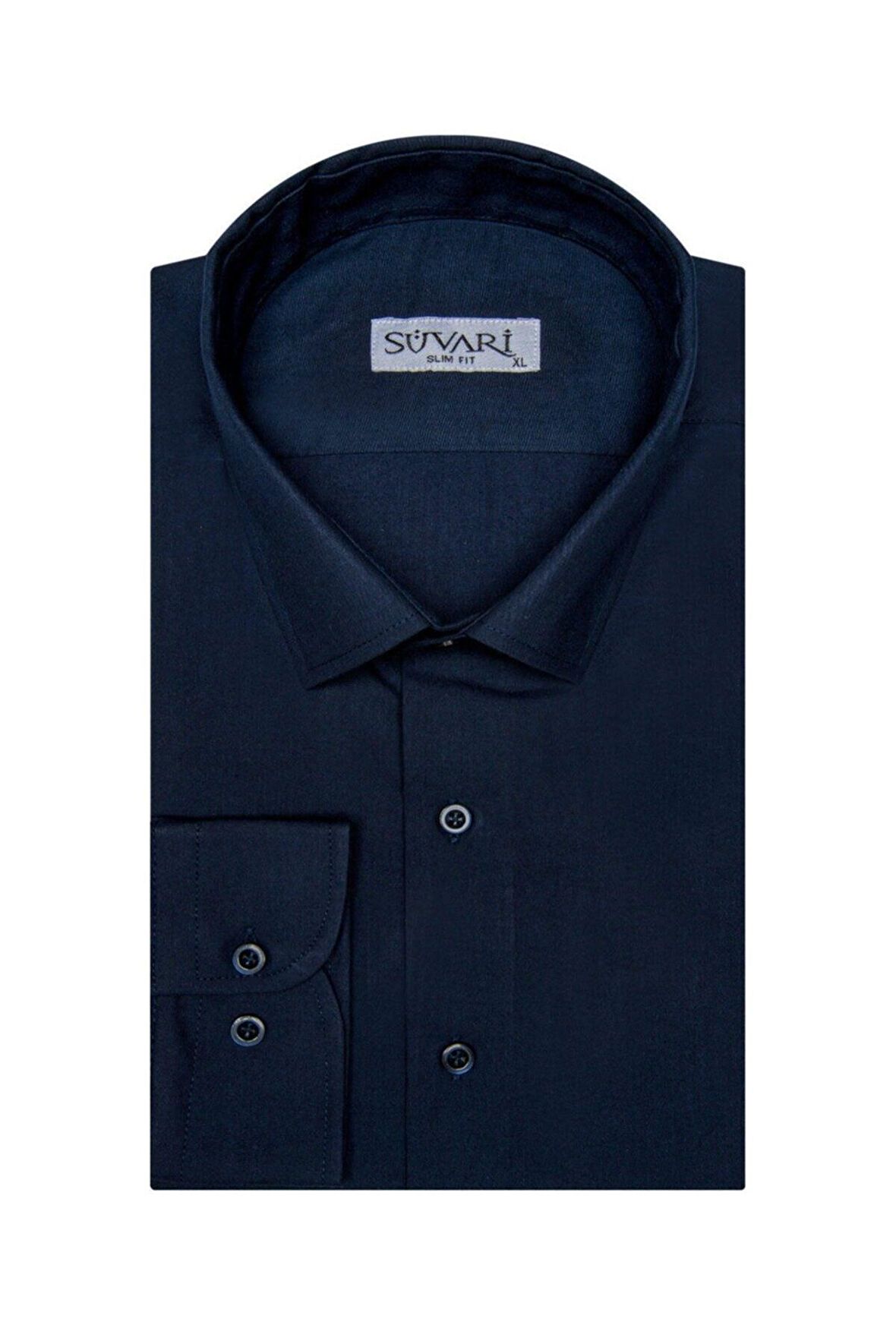 Süvari Classics Slim Fit Dar Kalip  Cepsiz Gömlek 