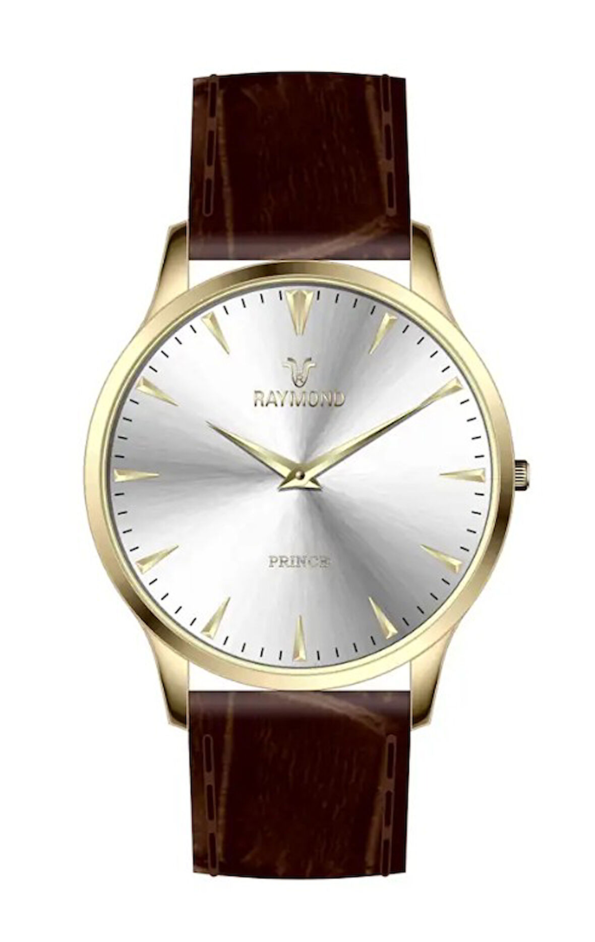 RAYMOND ERKEK KOL SAATİ RYM-631494-GOLD-KAHVE-BEYAZ