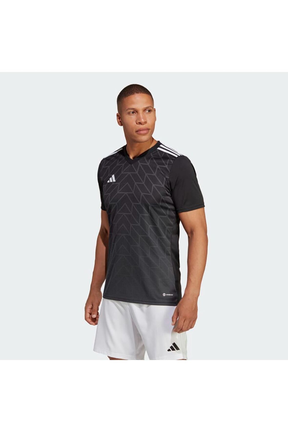 Adidas Siyah Erkek Team Icon 23 V Yaka Tişört VOHR2629VYAKA