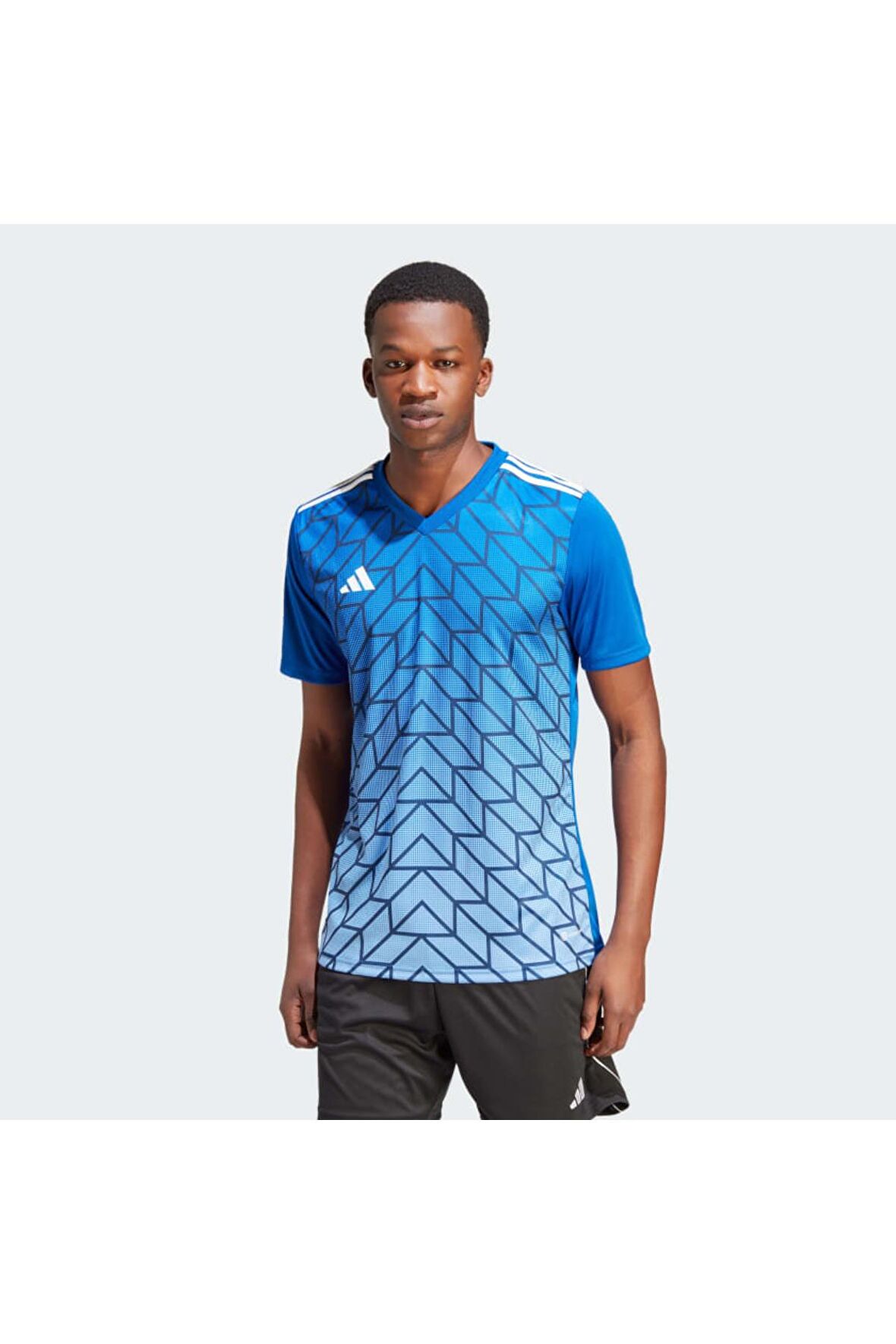 Adidas Mavi Erkek Icon23 V Yaka Tişört VOHR2632MAVİ