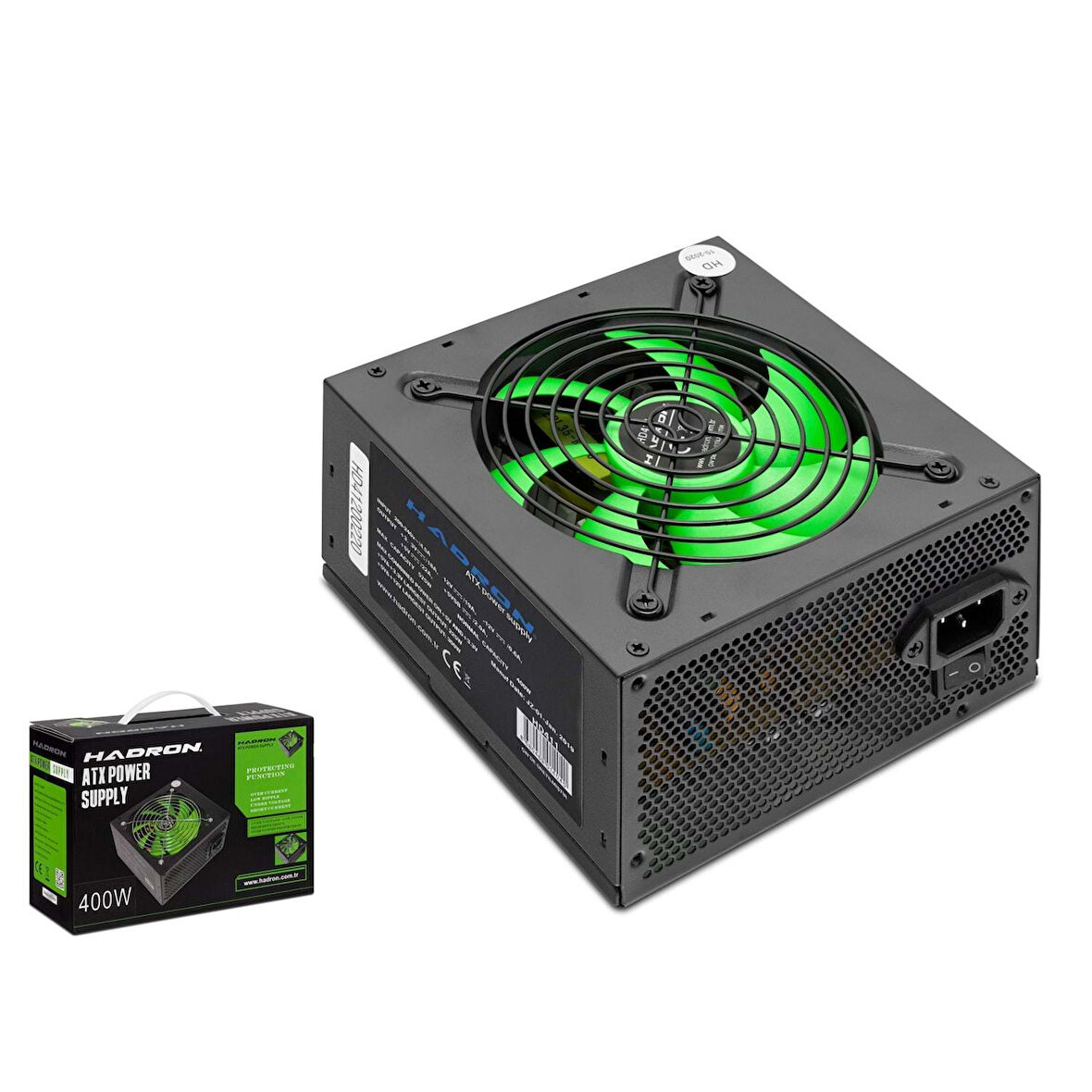 Hadron HD411 1x4+4 12V + 2x6+2 PCI-E + 2xIDE + 4xSATA 12cm Fanlı 400w ATX Güç Kaynağı - Siyah