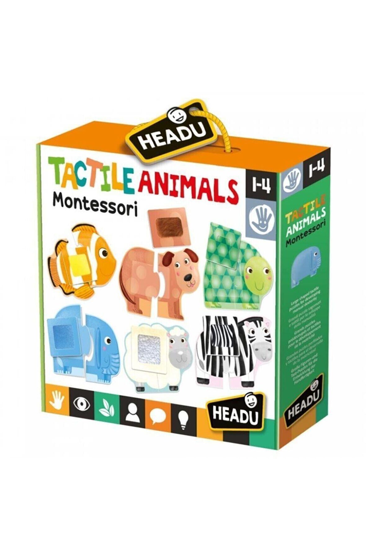 Headu Tactile Animals Montessori It20188