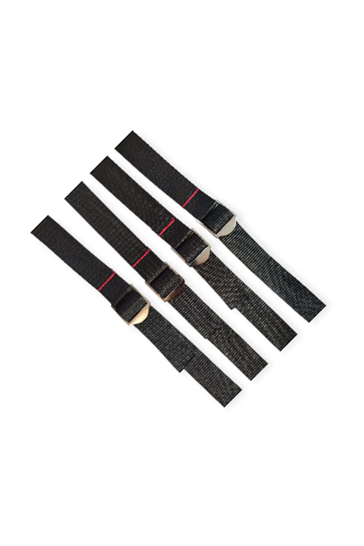 Naturecamp Straps Sıkıştırma Perlonu 1.5 Metre Metal Tokalı Dayanıklı Bağlama Kayışı 4 Adet