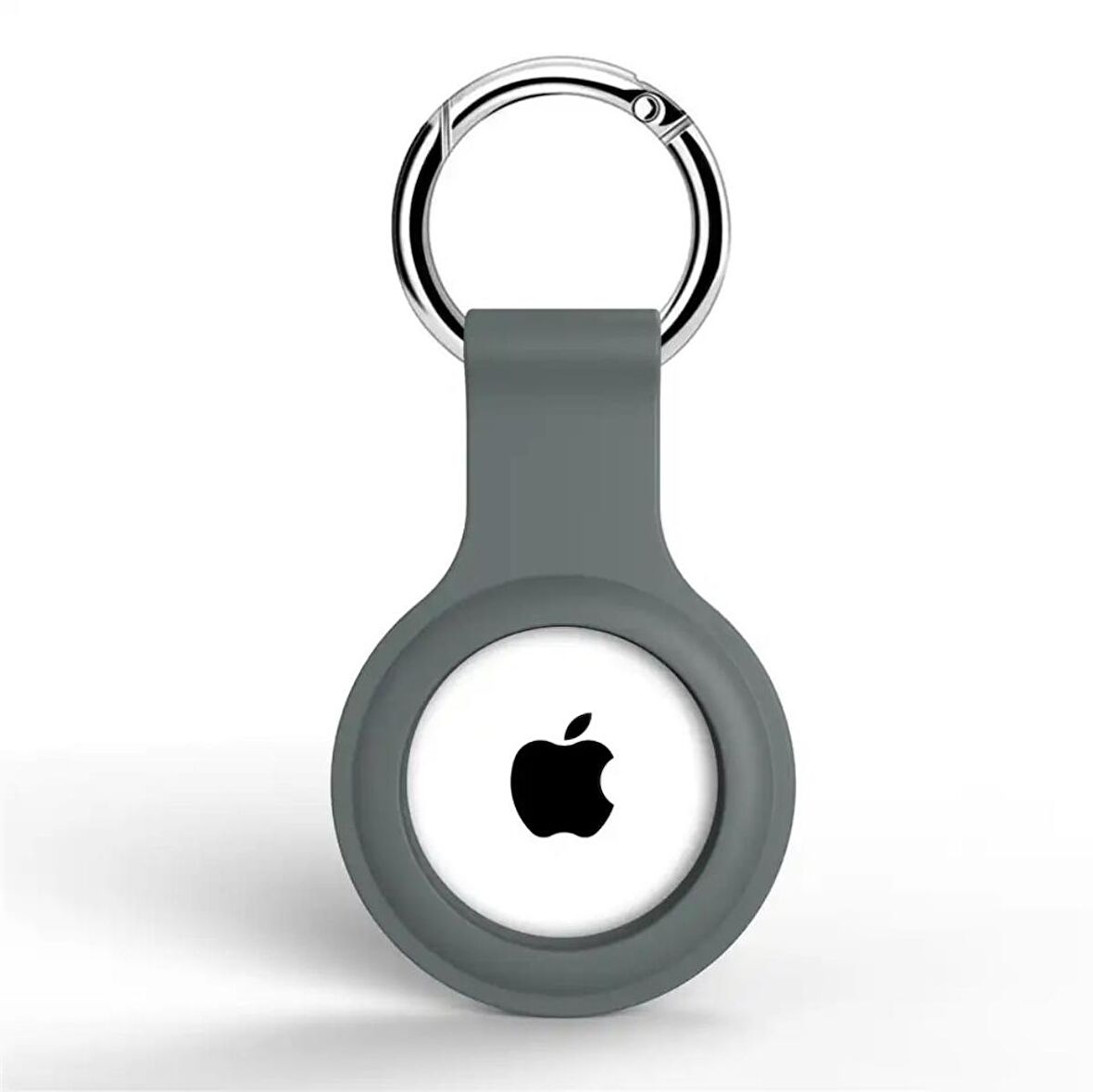 Apple Airtag Uyumlu Kılıf Anahtarlık Klasik Yumuşak Silikon Koruma