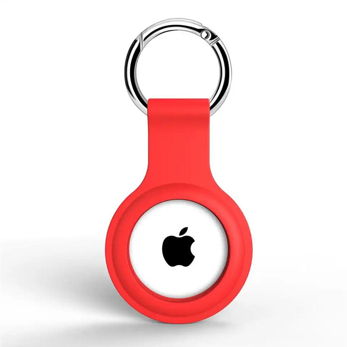 Apple Airtag Uyumlu Kılıf Anahtarlık Klasik Yumuşak Silikon Koruma
