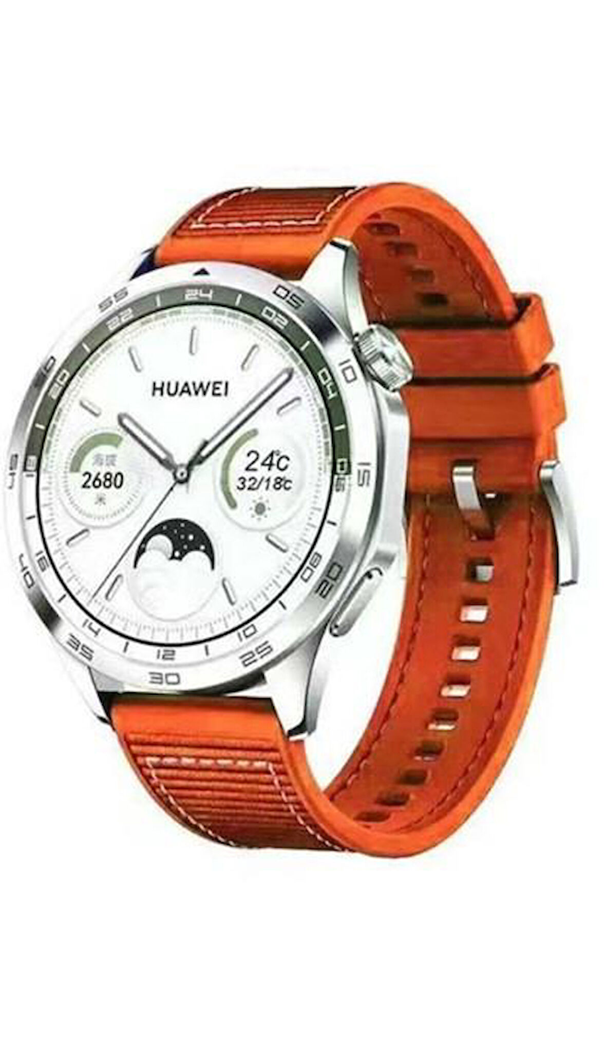 Huawei Watch 20MM Dikiş Desenli Dokuma Silikon Kordon