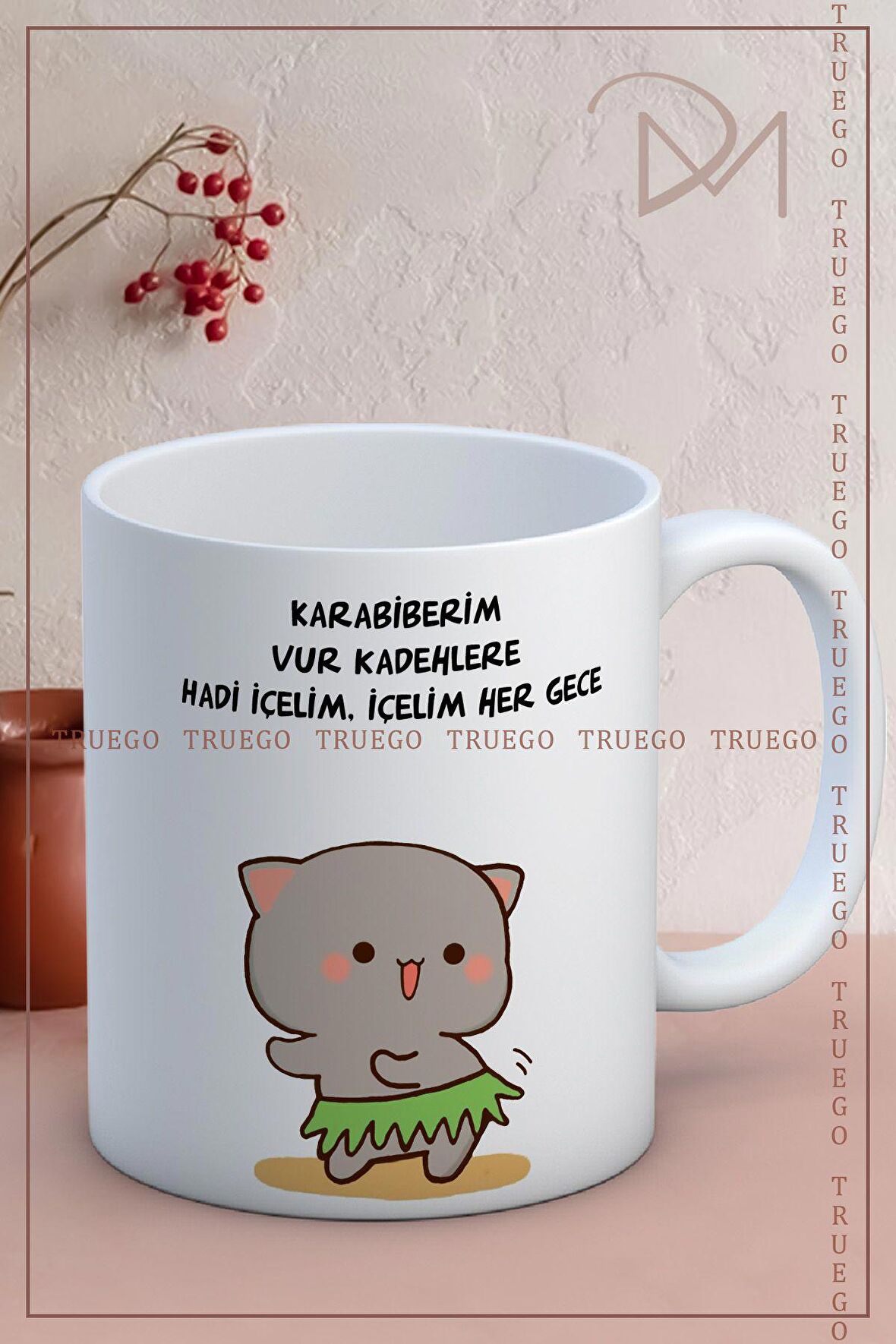 Baskılı Kupa Bardak Seramik Mug - Karabiberim