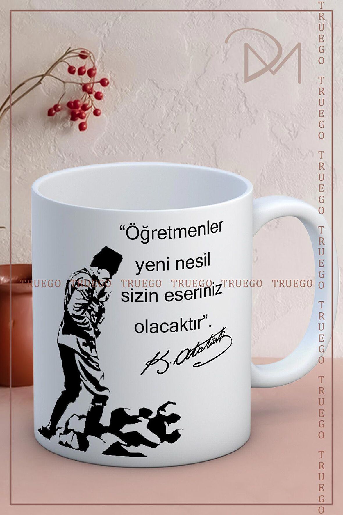 Baskılı Kupa Bardak Seramik Mug - Öğretmenler Yeni Nesil Sizin Eseriniz Olacakır