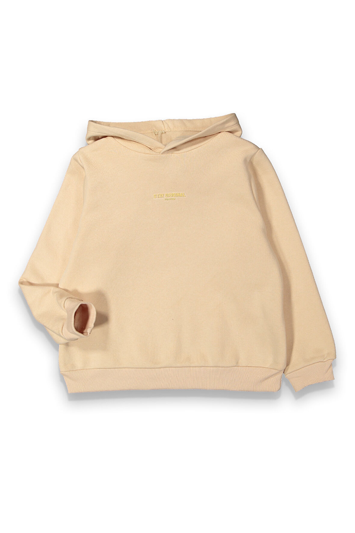 Erkek Çocuk Kapüşonlu Kalın Basic Sweatshirt