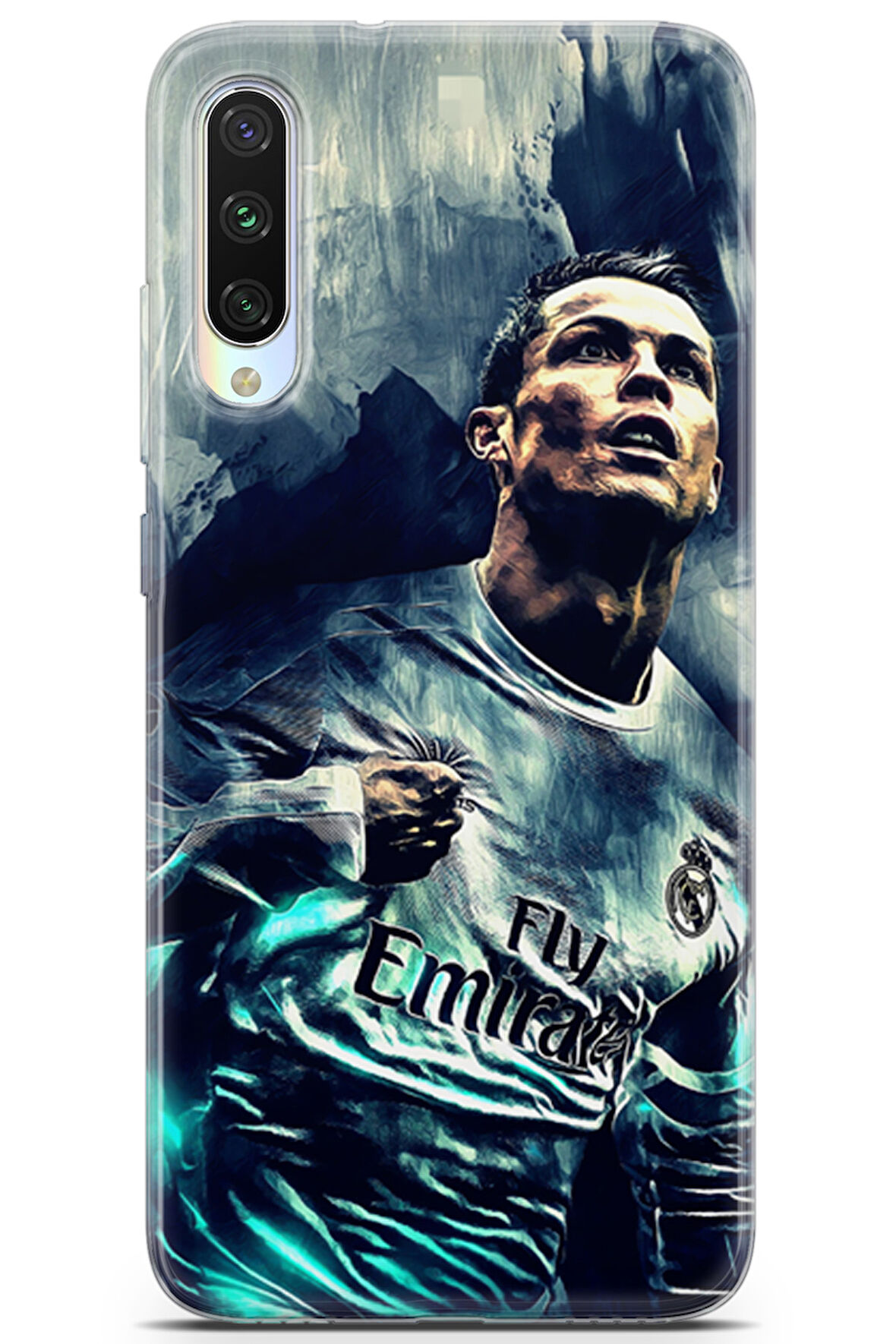 Xiaomi Mi A3 uyumlu Futbol 1 Premium UV Cristiano Ronaldo
