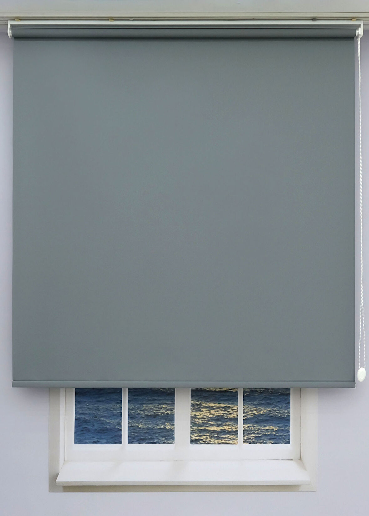 Düz Stor Perde - Kalın Mat Stor Güneşlik Kumaş (Keten) - Alüminyum Kasa ve Boru - Eteği DİLİMSİZ/DÜZ