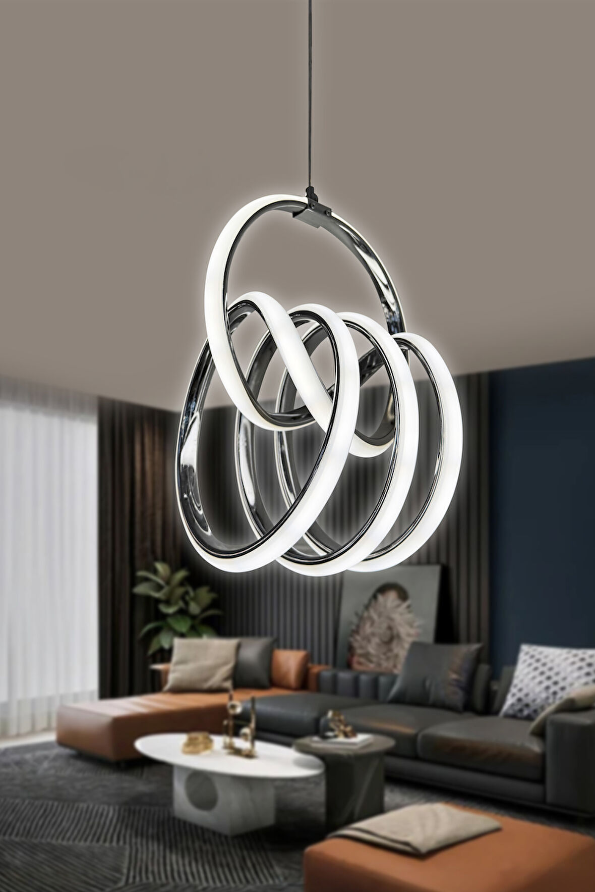 Fokus Modern (yüksek ışık gücü) Sarkıt Led Avize 2.5 mt Orjinal Ürün 