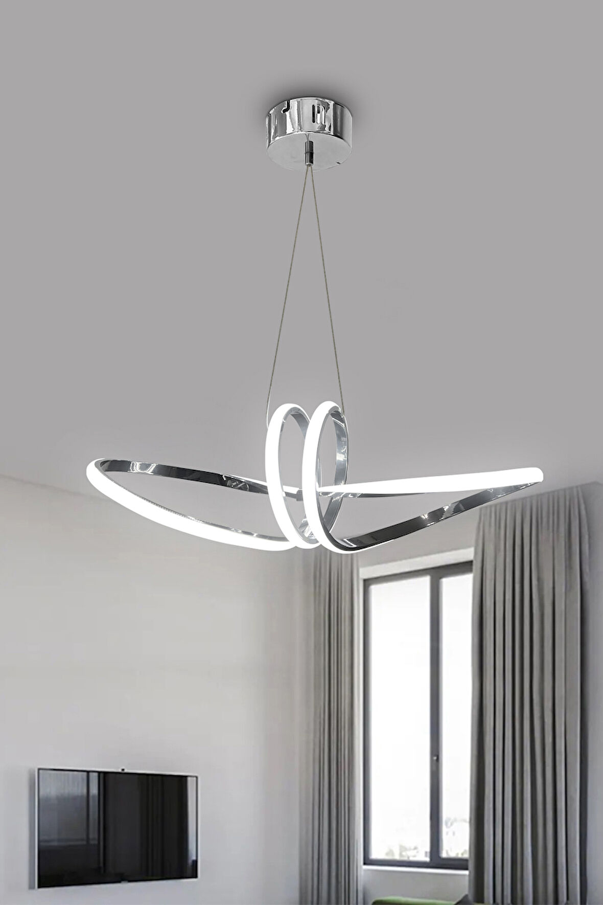 Papyon Toplu Modern Sarkıt Led Avize 